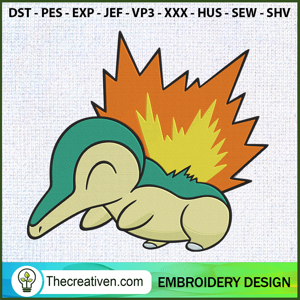 Cyndaquil Pokemon Embroidery Embroidery Design 1 Cyndaquil Pokemon Embroidery Embroidery Design