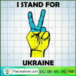 I Stand For Ukraine SVG, Hand Of Ukraine SVG, Support Ukraine SVG