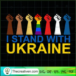 I Stand With Ukraine SVG Cut File for Cricut & Silhoue Design 82482