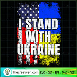 I Stand With Ukraine SVG, Ukrainian Roots SVG, Support Ukraine SVG