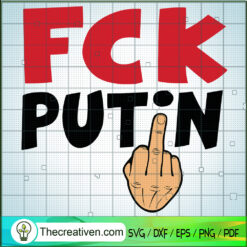Fck Putin SVG, Anti Putin SVG, Puck Futin SVG
