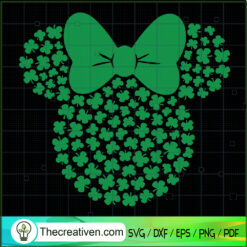 Disney Minnie Mouse St.Patri SVG Cut File for Cricut