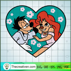 Max And Roxanne SVG, A Goofy Movie SVG, Disney Cartoon SVG
