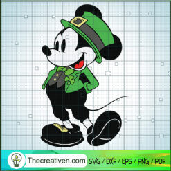 Mickey Mouse Shamrock St.Pat SVG Cut File for Cricut