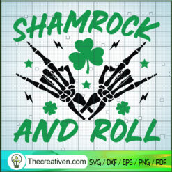 Shamrock And Roll SVG Cut File for Cricut & Silhouette Design 82645