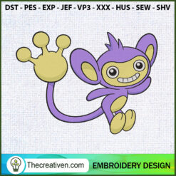 Alipom Pokemon Embroidery Designs Embroidery Design – Digital Download