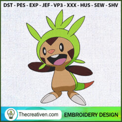 Chespin Pokemon Embroidery D Embroidery Design