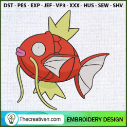 Magikarp Pokemon Embroidery Designs Embroidery Design  Design 82674