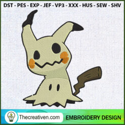 Mimikyu Pokemon Embroidery D Embroidery Design