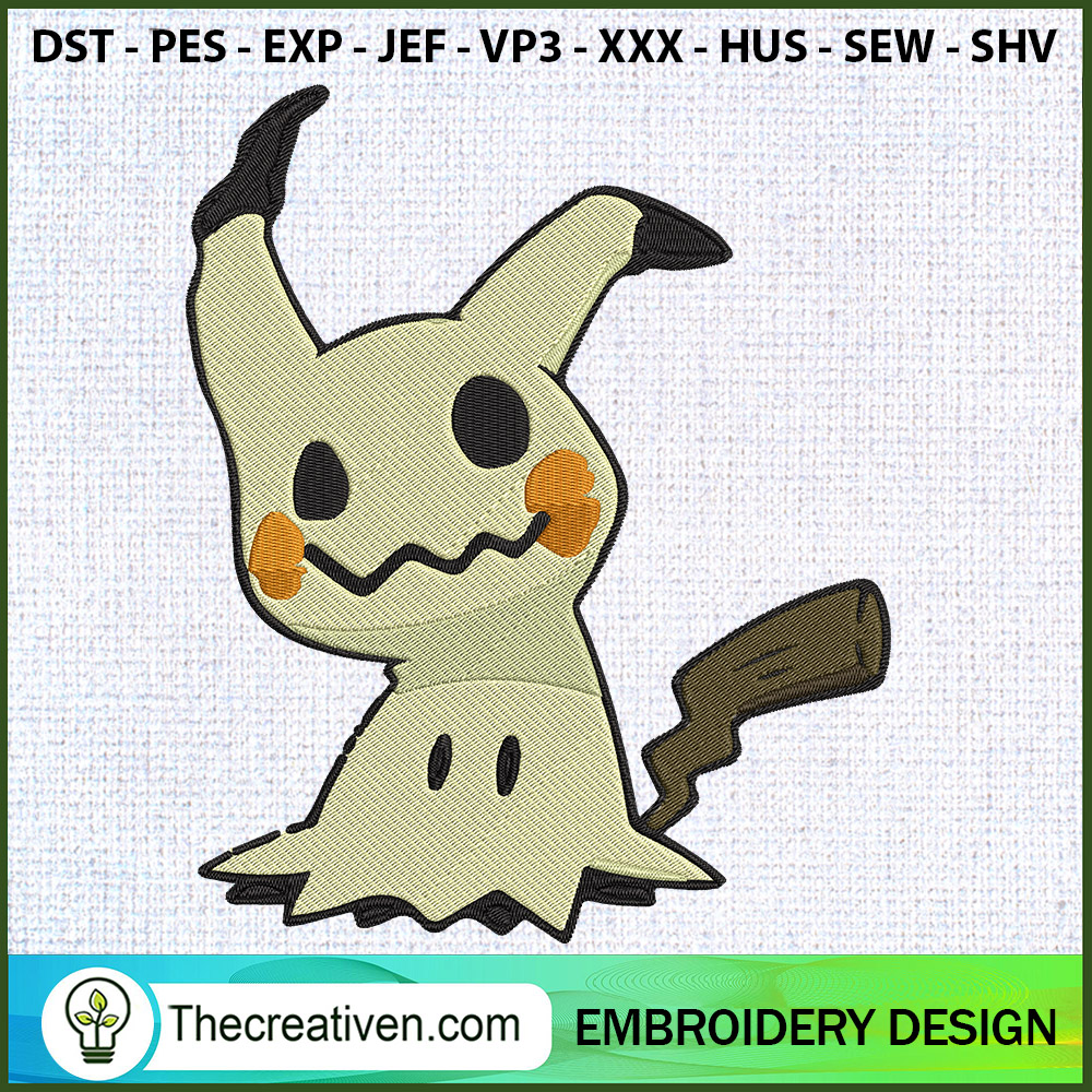 Mimikyu Pokemon Embroidery D Embroidery Design 1 Mimikyu Pokemon Embroidery D Embroidery Design