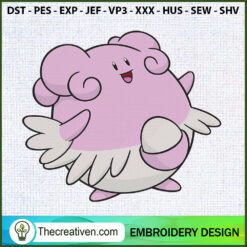 Blissey Pokemon Embroidery D Embroidery Design