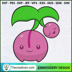 Cherubi Pokemon Embroidery D Embroidery Design