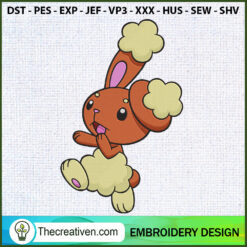 Buneary Pokemon Embroidery D Embroidery Design