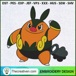 Pignite Pokemon Embroidery D Embroidery Design