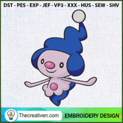 Mime Jr Pokemon Embroidery D Embroidery Design