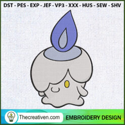 Litwick Pokemon Embroidery D Embroidery Design