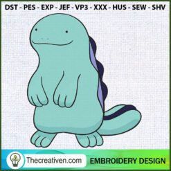 Quagsire Pokemon Embroidery  Embroidery Design
