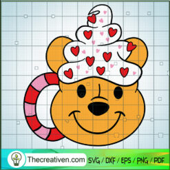 Winnie The Poog Valentines D SVG Cut File for Cricut
