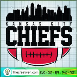 Kansas City Chiefs Halfball Logo SVG, Kansas City SVG, NFL Teams SVG