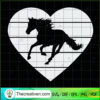 Horse Valentines Day Heart SVG Cut File for Cricut & Silhouette