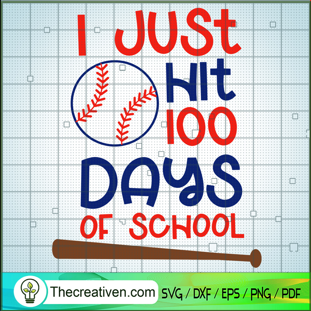 I Just Hit 100 Days Of School SVG Cut File for Cricut & Silhouette 1 I Just Hit 100 Days Of School SVG Cut File for Cricut & Silhouette