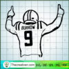 Joe Burrow SVG, Cincinnati Bengals SVG, Football SVG 2 Joe Burrow SVG DXF png pdf jpg eps copy
