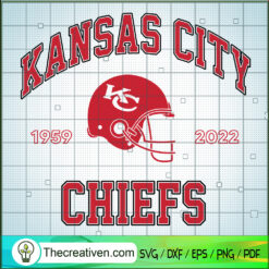 Kansas City Chiefs 1959-2022 SVG, Kansas City SVG, Football SVG