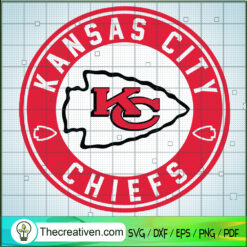 Kansas City Chiefs Circle Wi SVG Cut File for Cricut