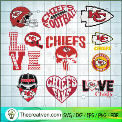 Kansas City Chiefs Bundle Logo SVG Cut File for Cricut & Silhouette