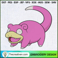 Slowpoke Pokemon Embroidery  Embroidery Design