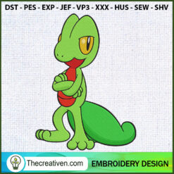 Treecko Pokemon Embroidery D Embroidery Design