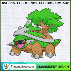 Torterra Pokemon Embroidery  Embroidery Design