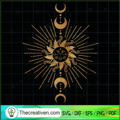 Sun And Moon SVG, Mystic SVG, Sun SVG
