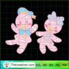 Cute Donald And Daisy Teddy SVG Cut File for Cricut & Silhouette 2 Sweet valentine copy
