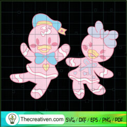 Cute Donald And Daisy Teddy SVG Cut File for Cricut & Silhouette