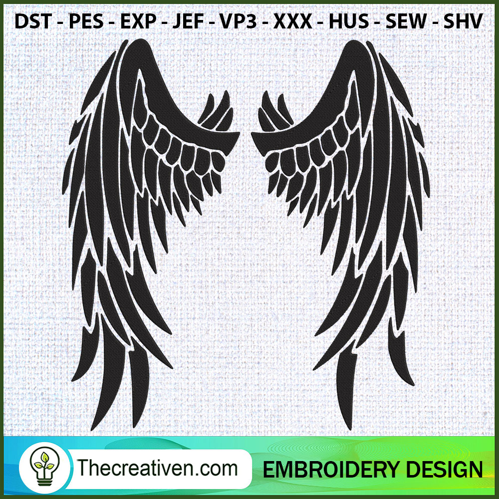 Angel Wings Embroidery Designs Embroidery Design – Digital Download 1 Angel Wings Embroidery Designs Embroidery Design – Digital Download