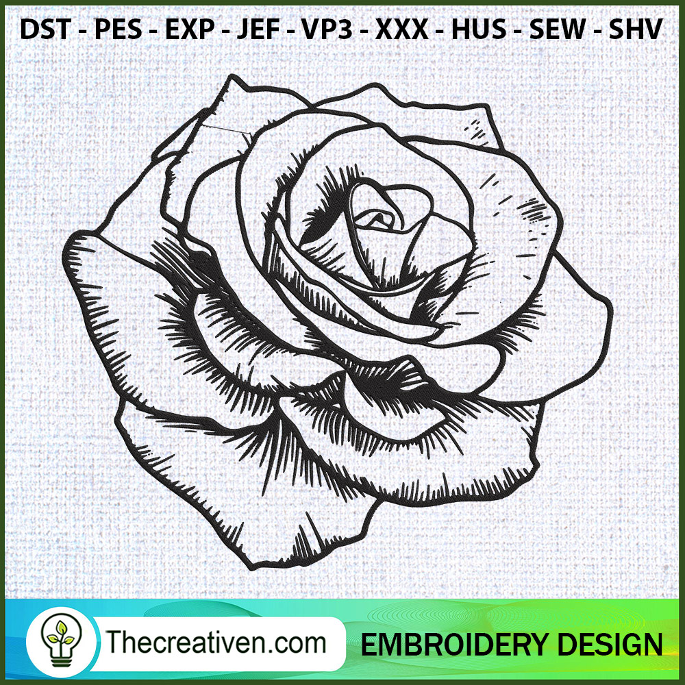 Rose Embroidery Designs Embroidery Design – Digital Download 1 Rose Embroidery Designs Embroidery Design – Digital Download