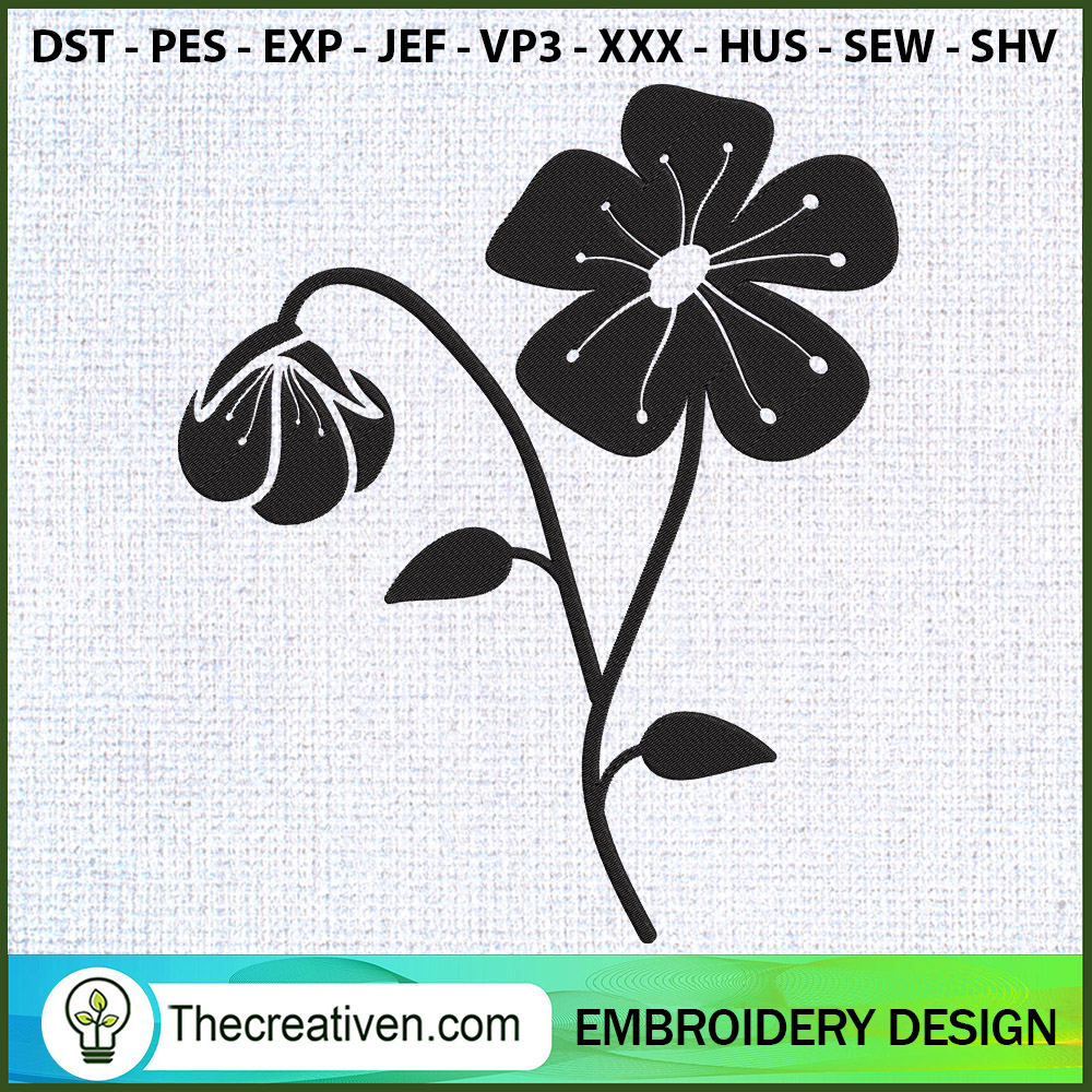 Flower Branches Embroidery D Embroidery Design 1 Flower Branches Embroidery D Embroidery Design