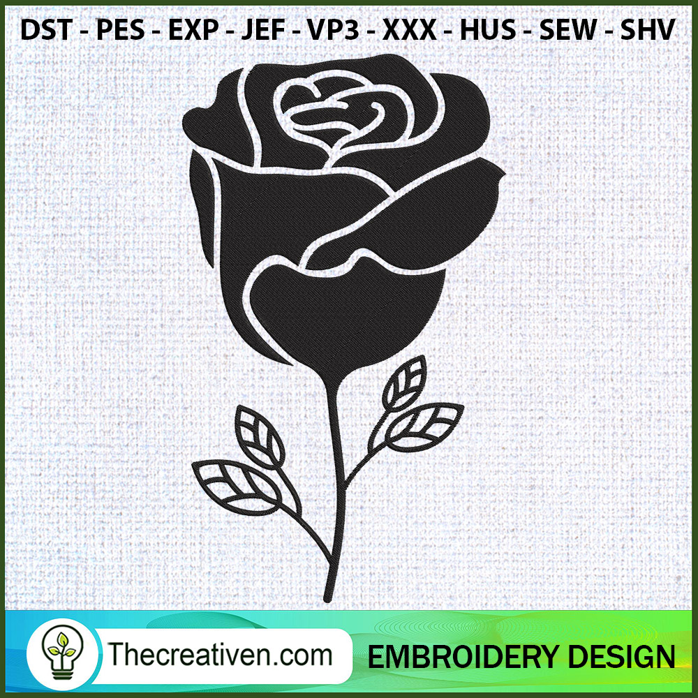 Flower Rose Style Embroidery Embroidery Design 1 Flower Rose Style Embroidery Embroidery Design