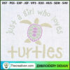 Just a Girl Who Loves Turtle Embroidery Design 2 5 copy 2