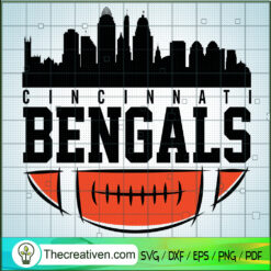 Cincinnati Bengals Football SVG, NFL Team SVG, Bengals SVG