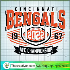 Cincinnati Bengals 19 67 AFC SVG Cut File for Cricut
