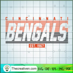 Cincinnati Bengals EST.1967 SVG Cut File for Cricut & Silhouette
