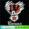 Cincinnati Bengals heart svg png dxf ep copy
