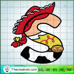 Letter Jessie S SVG, Toy Story SVG, Letter S SVG