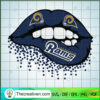 Los Angeles Rams Lips SVG, LA Rams Football SVG, Lips SVG