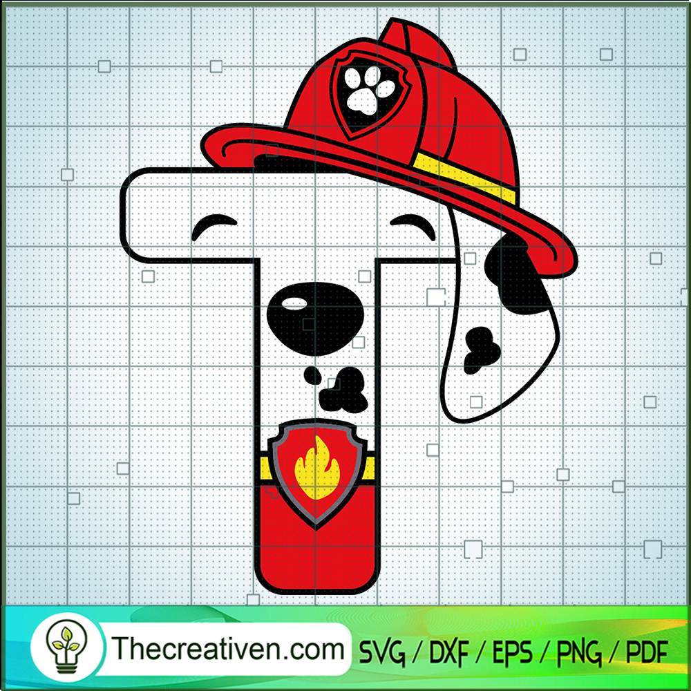 Marshall Letter T SVG, Marshall Paw Patrol SVG, Letter T SVG 1 Marshall Letter T SVG, Marshall Paw Patrol SVG, Letter T SVG