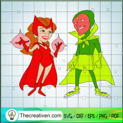 Wanda And Vision SVG, Super Hero SVG, Marvel SVG