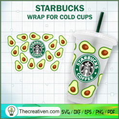 Avocado Starbucks Cold Cup SVG Cut File for Cricut & Silhouette