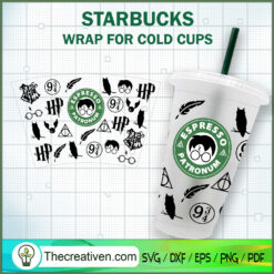 Harry Potter Espresso Patronum Starbuc SVG Cut File fo Design 84289